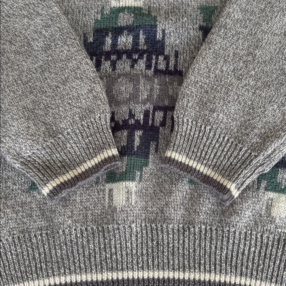 Vintage GANT Salty Dog Wool Blend Sweater – Nordic Pattern – XL - Picture 8 of 10